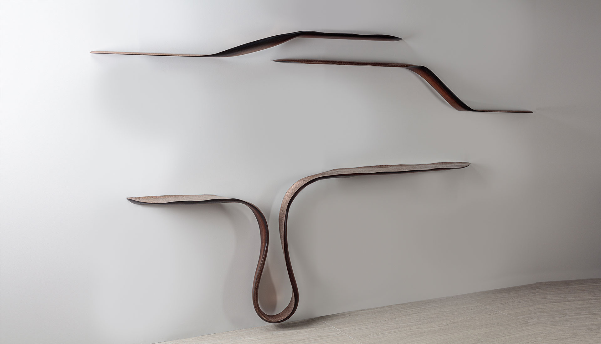 Marc Fish Mokume Gane Shelves