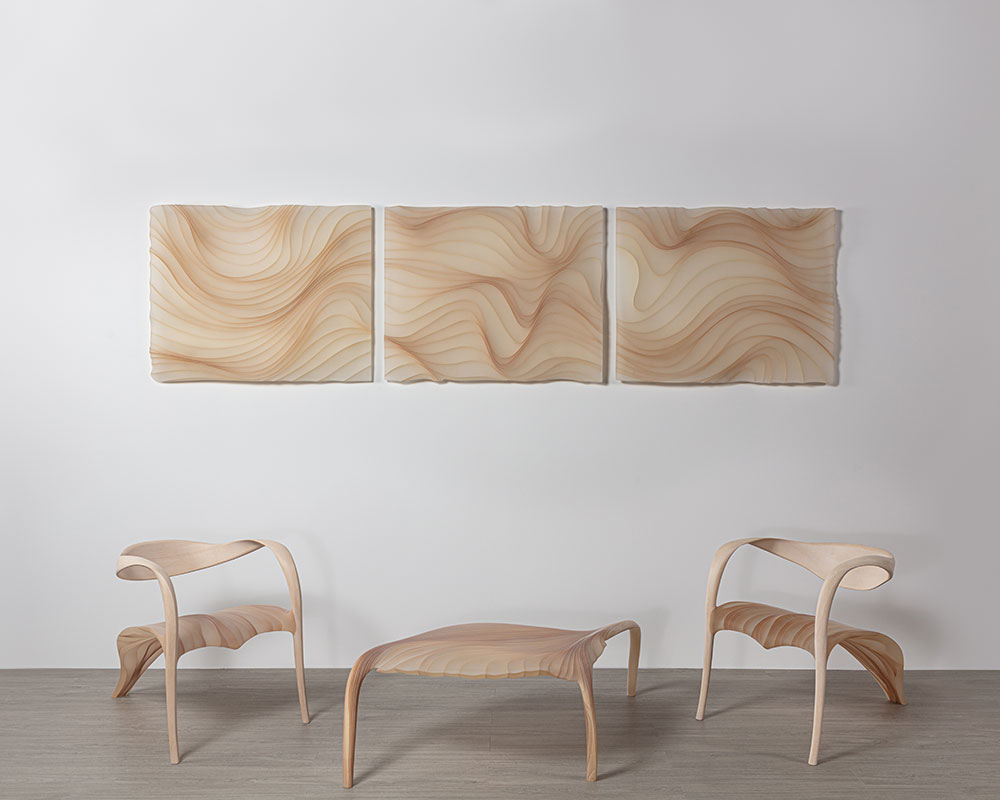 Marc Fish Ethereal Wall Panels Triptych