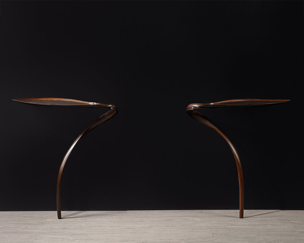 Marc Fish Mokume-gane Console Tables