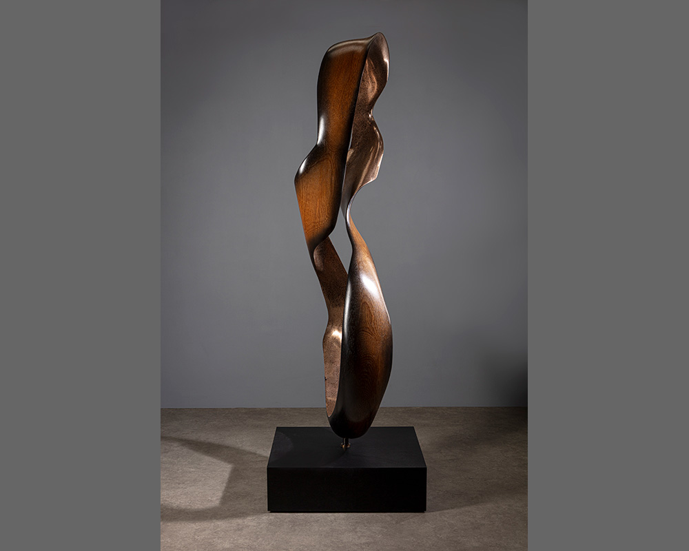 Marc Fish Mokume-gane Figure of Eight Sculpture