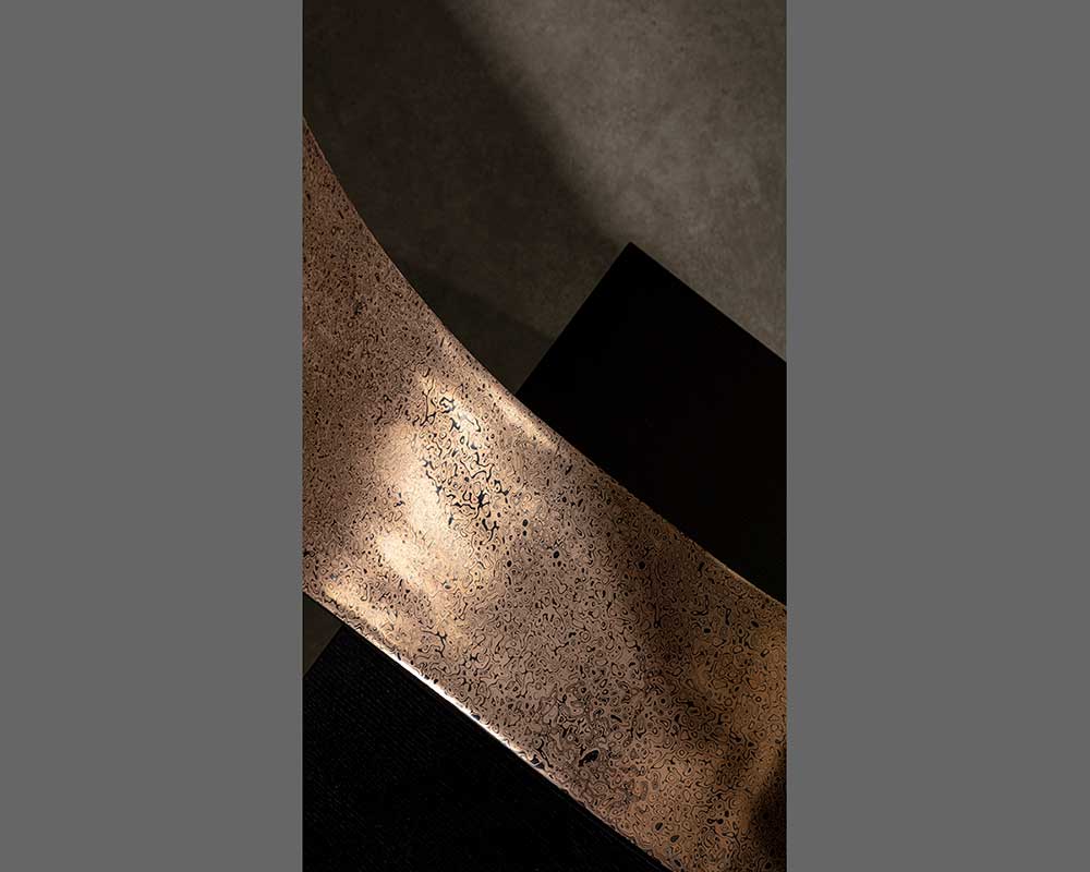 Marc Fish Mokume-gane Figure of Eight Sculpture