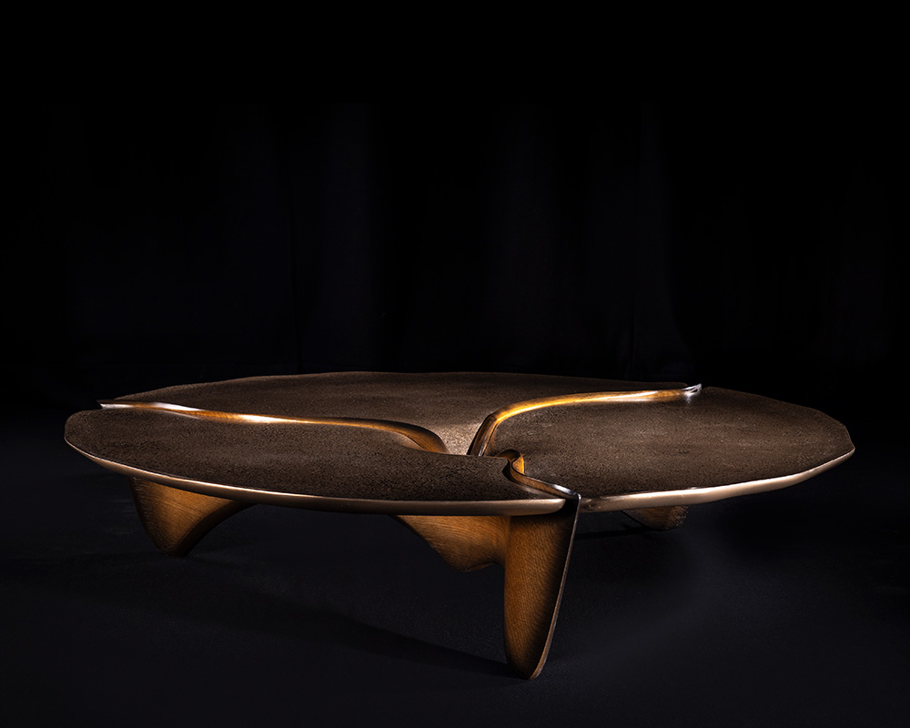 Marc Fish Mokume-gane Low Lounge Table