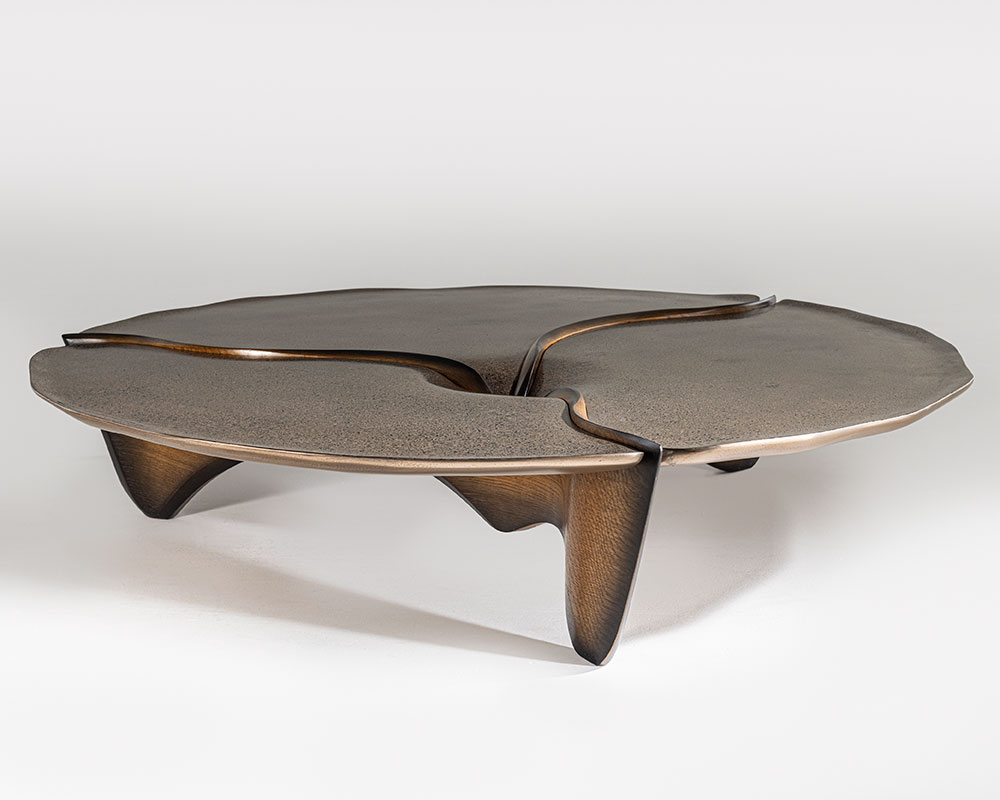 Marc Fish Mokume-gane Low Lounge Table