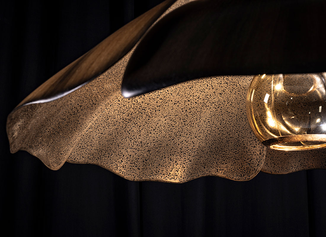 Marc Fish Mokume-gane Large Pendant Light